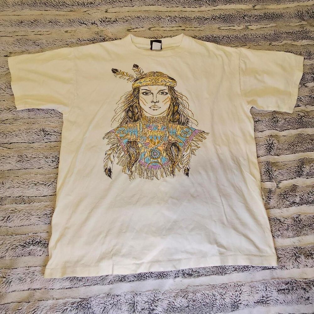 Unbranded Men's White and Cream T-shirt